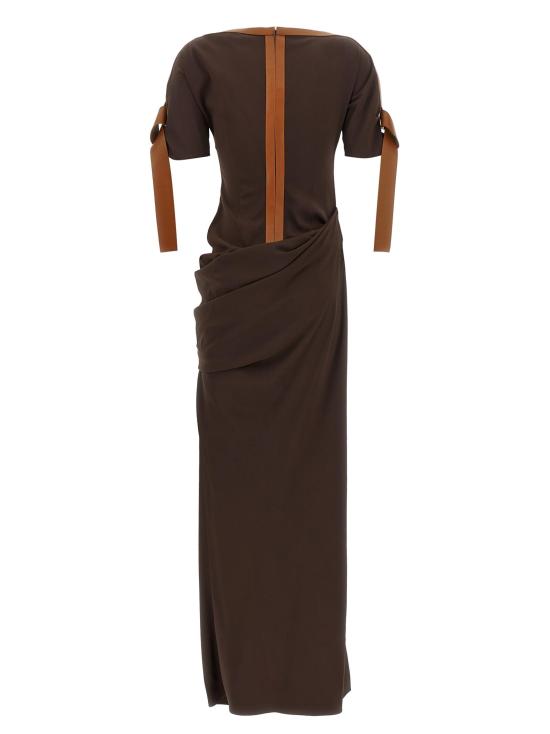 26FW 살바토레 페라가모 원피스 FE342415BM BROWN - SALVATORE FERRAGAMO