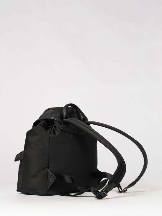 26FW 엠포리오 아르마니 로고 플랩 버클 백팩 EM004503AF28784 UC001 Black - EMPORIO ARMANI