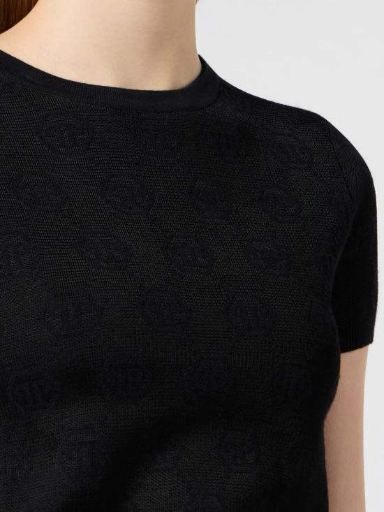 26FW 필립 플레인 스웨터 FAFCWKK0326PTE076N 02 Black - PHILIPP PLEIN