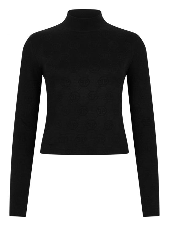 26FW 필립 플레인 터틀넥 FAFCWKK0327PTE076N 02 Black - PHILIPP PLEIN