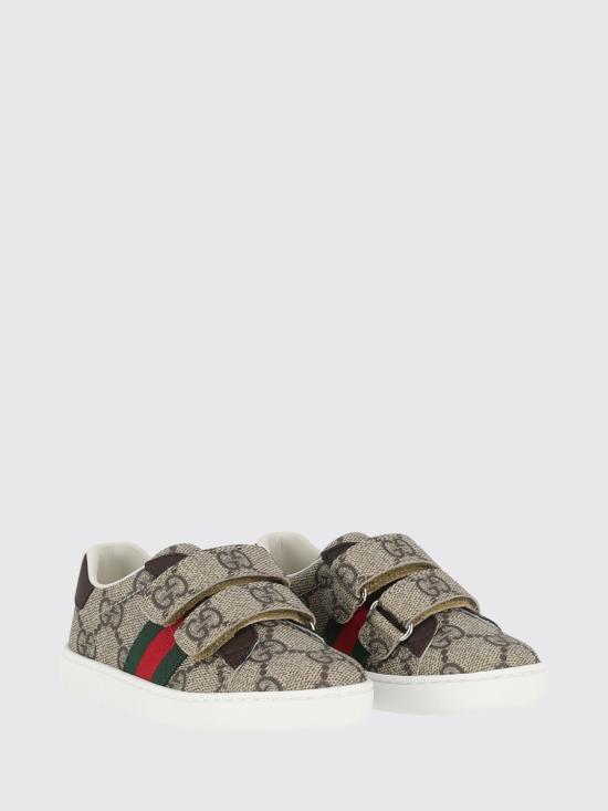 26FW [키즈] 구찌 스니커즈 463088FACYF 9753 Beige - GUCCI
