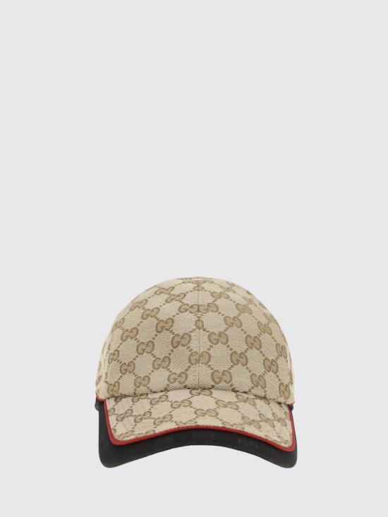 26FW 구찌 GG 코튼 캔버스 베이스볼 캡 GG 코튼 캔버스 베이스볼 캡 A001I24HBLB 9660 Beige - GUCCI