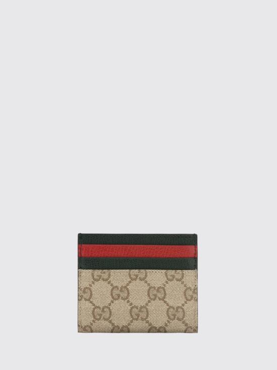 26FW 구찌 멀티컬러 슬롯 카드 케이스 A00727FAGI8 9656 Sand - GUCCI