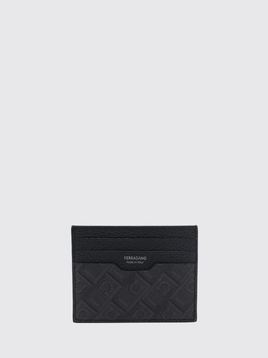 26FW 살바토레 페라가모 크레딧 카드 홀더 661583 780321 NERO GRIGIO Black
