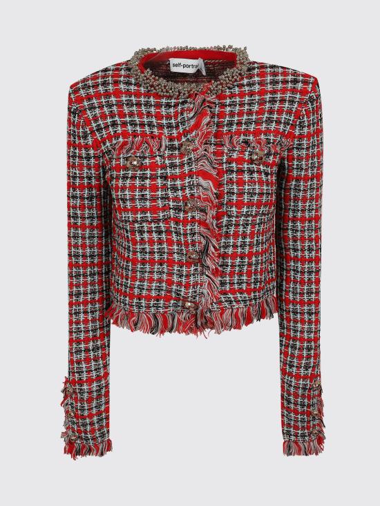 26FW 셀프 포트레이트 자켓 AW26146JR Red - SELF PORTRAIT