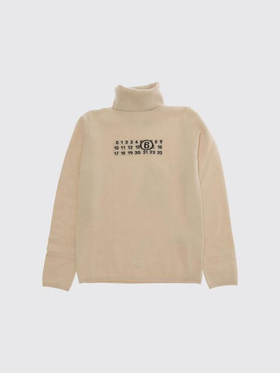26FW [키즈] MM6 메종마르지엘라 터틀넥 니트 M61064MM06Q M6712 Brown