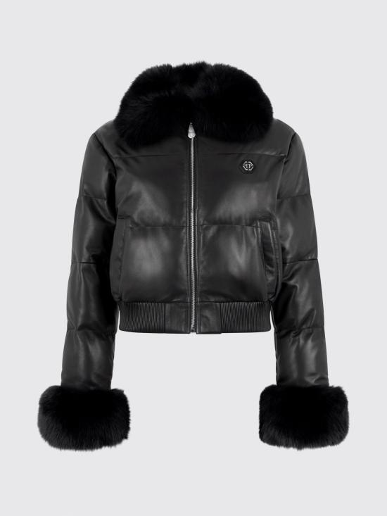 26FW 필립 플레인 가죽 자켓 FAFCWLB1214PLE010N 02 Black - PHILIPP PLEIN