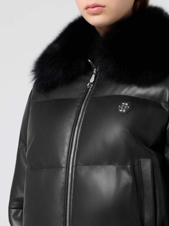 26FW 필립 플레인 가죽 자켓 FAFCWLB1214PLE010N 02 Black - PHILIPP PLEIN