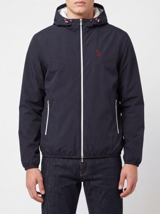 26FW 브루넬로 쿠치넬리 나일론 후디드 자켓 MM49A7431G C1086 Navy