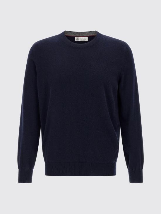 26FW 브루넬로 쿠치넬리 캐시미어 니트 M2200100 CW425 Navy - BRUNELLO CUCINELLI