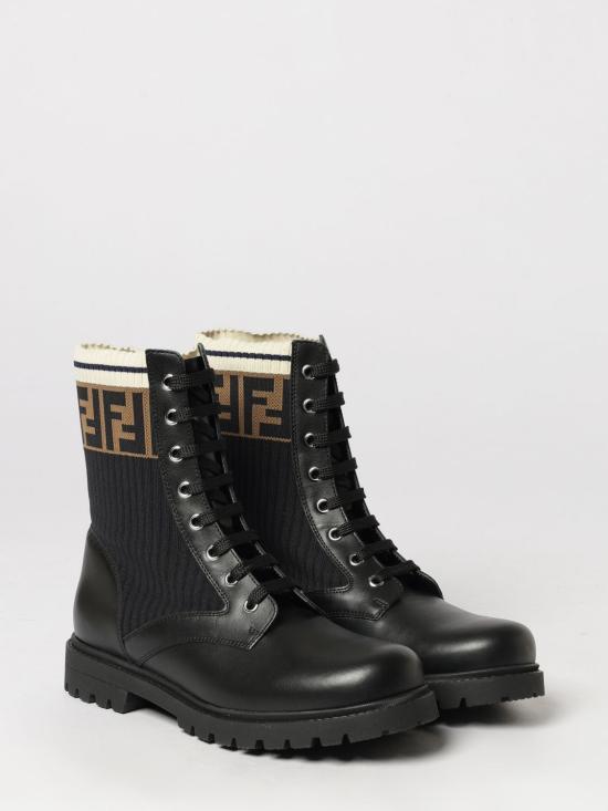 26FW [키즈] 펜디 미들 부츠 JMR329A8CU F17SD Black - FENDI