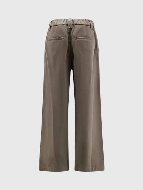 26FW 브루넬로 쿠치넬리 스트레이트 팬츠 MB156P9309 C983 Green - BRUNELLO CUCINELLI