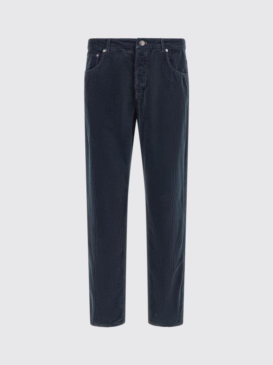 26FW 브루넬로 쿠치넬리 스트레이트 팬츠 M280NF1012 CFQ87 Blue - BRUNELLO CUCINELLI