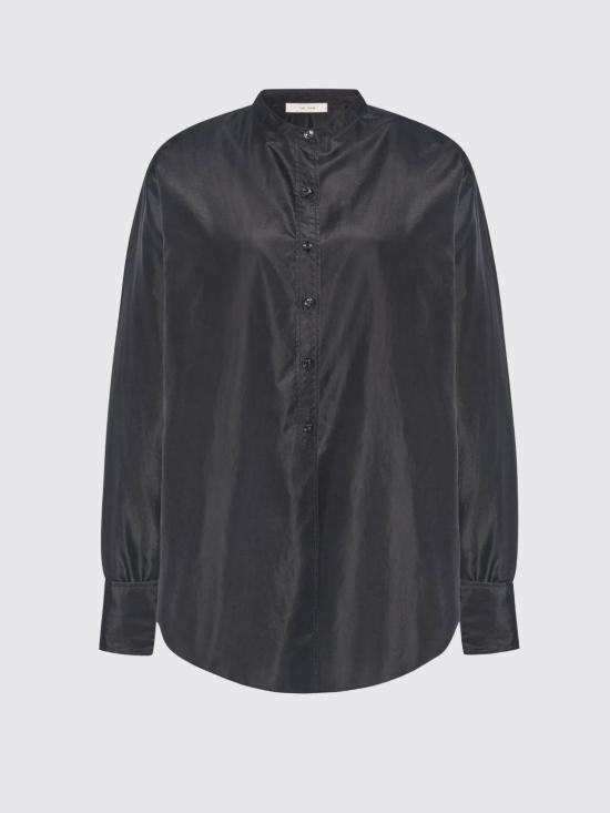 26FW 더로우 긴소매 밴드 칼라 셔츠 R000560W4640 BLK Black - THE ROW