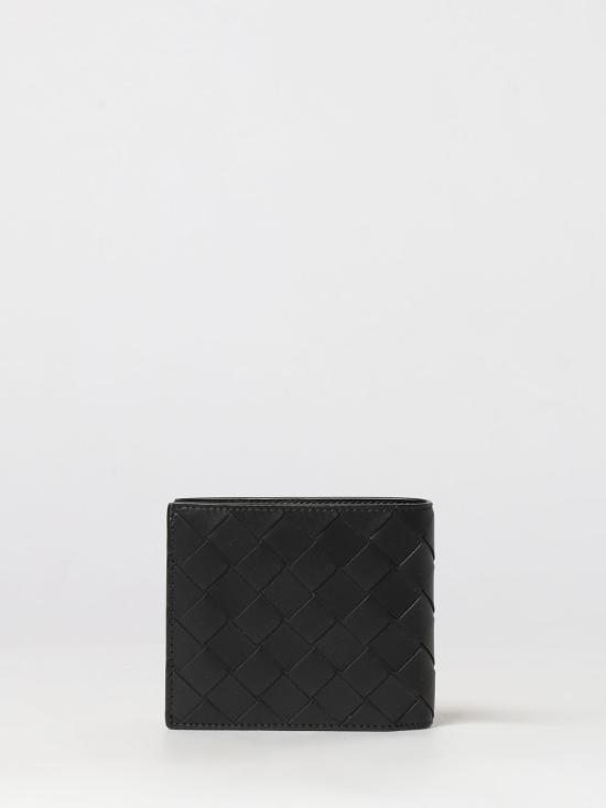 26FW 보테가베네타 인트레치아토 반지갑 743211VCPQ4 8803 Black - BOTTEGA VENETA