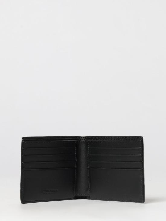 26FW 보테가베네타 인트레치아토 반지갑 743211VCPQ4 8803 Black - BOTTEGA VENETA