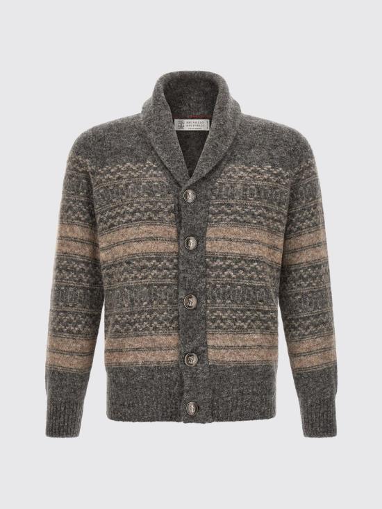 26FW 브루넬로 쿠치넬리 가디건 MTF710006 CTR58 Grey - BRUNELLO CUCINELLI