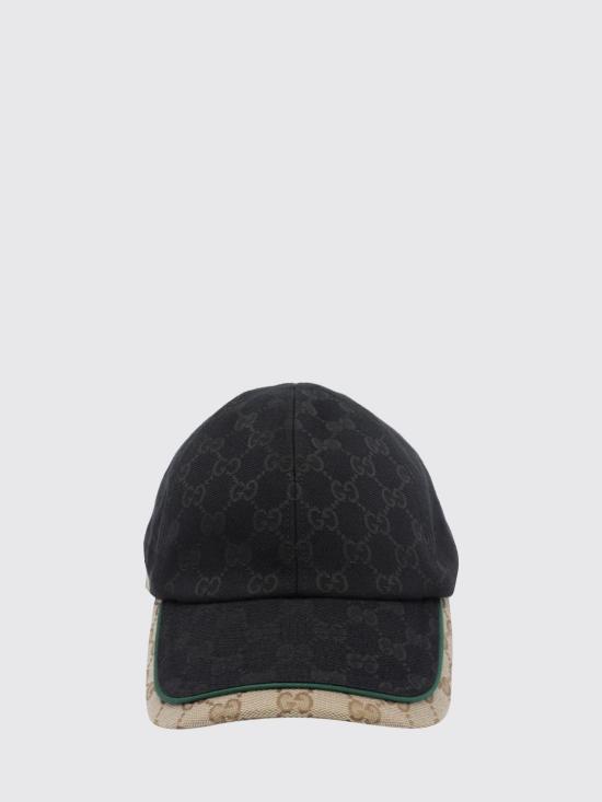 26FW 구찌 GG 코튼 캔버스 베이스볼 캡 GG 코튼 캔버스 베이스볼 캡 A001I24HBK3 1079 Black - GUCCI