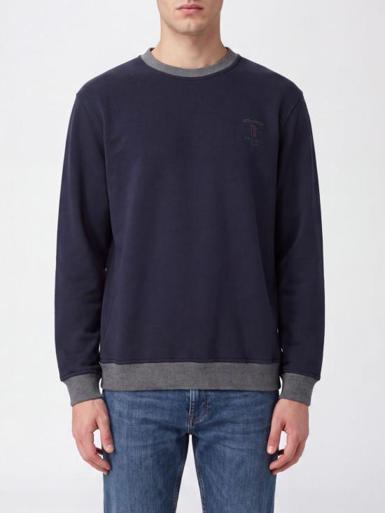 26FW 브루넬로 쿠치넬리 긴팔 티셔츠 MM8263390G CP160 Navy