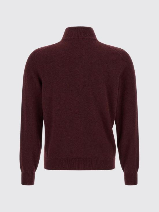 26FW 브루넬로 쿠치넬리 캐시미어 집업 니트 M2200124 CNU36 Burgundy - BRUNELLO CUCINELLI