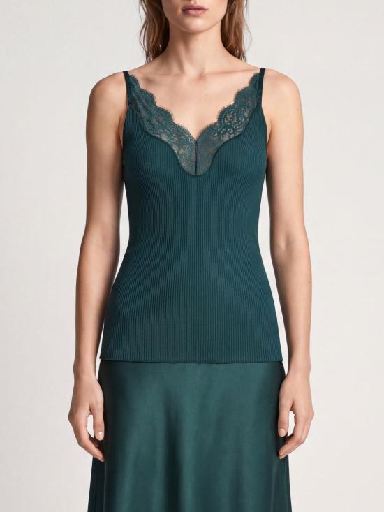 26FW 생로랑 레이스드 탱크탑 796843Y37SM 3011 Green
