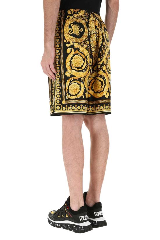 26FW 베르사체 숏팬츠 10024761A03044 5B000 BLACK - VERSACE