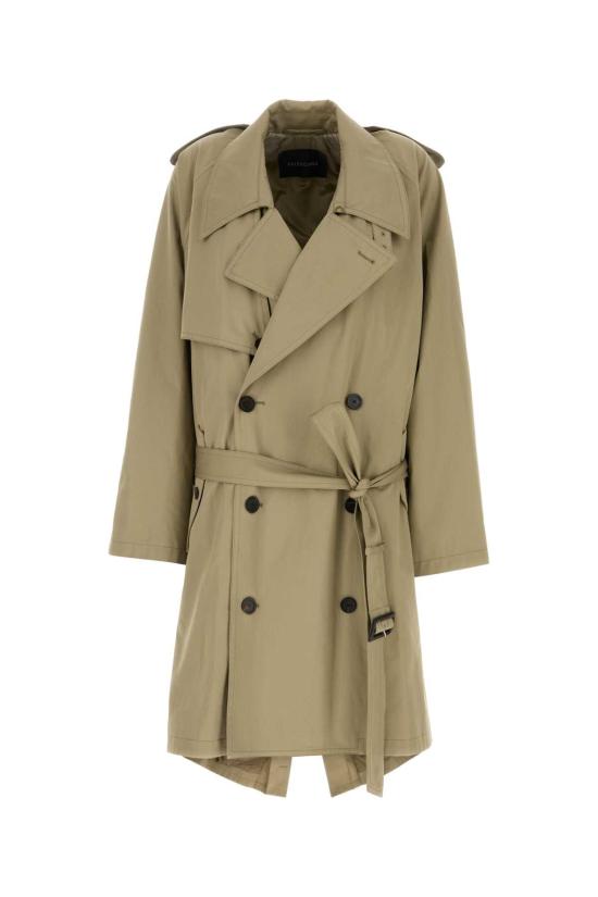 25FW 발렌시아가 벨트 더블 브레스티드 트렌치코트 839117TSP13 9772 BEIGE