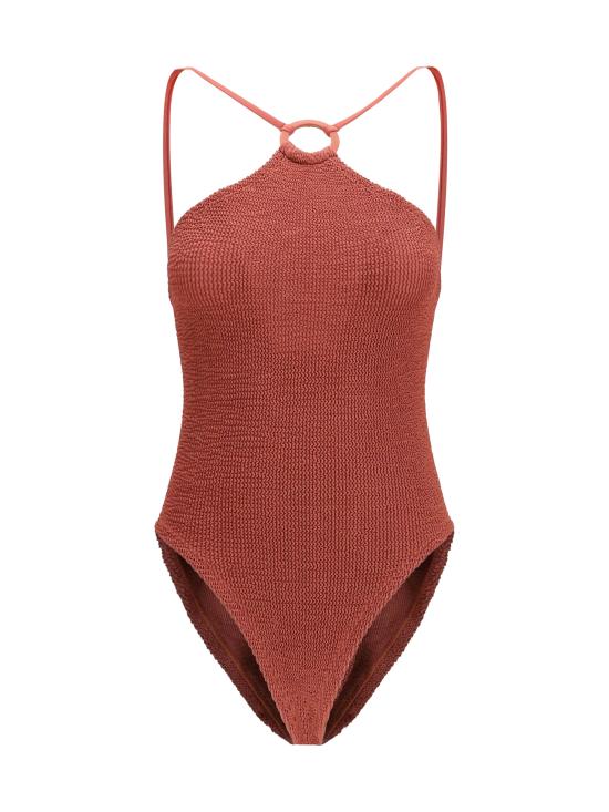 26SS 훈자 지 비치웨어 SJASMINETX METALLICRO RED