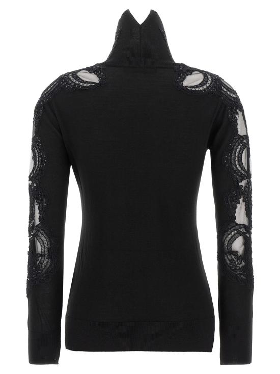 26FW 에르마노 설비노 스웨터 ER342277BM BLACK - ERMANNO SCERVINO