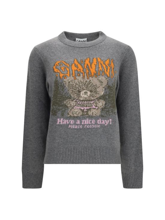 26FW 가니 스웨터 A1150052 920 GRAY