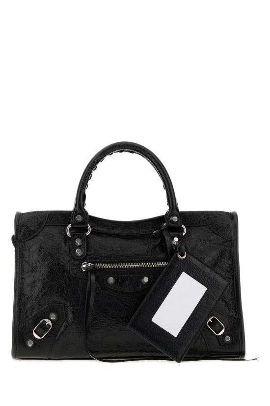 26FW 발렌시아가 르 시티 백 스몰 8657622ACLR 1000 Black