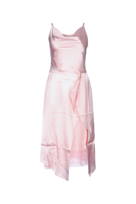 26FW 아크네 스튜디오 샤이니 새틴 슬립 드레스 A20963 AD4 PINK
