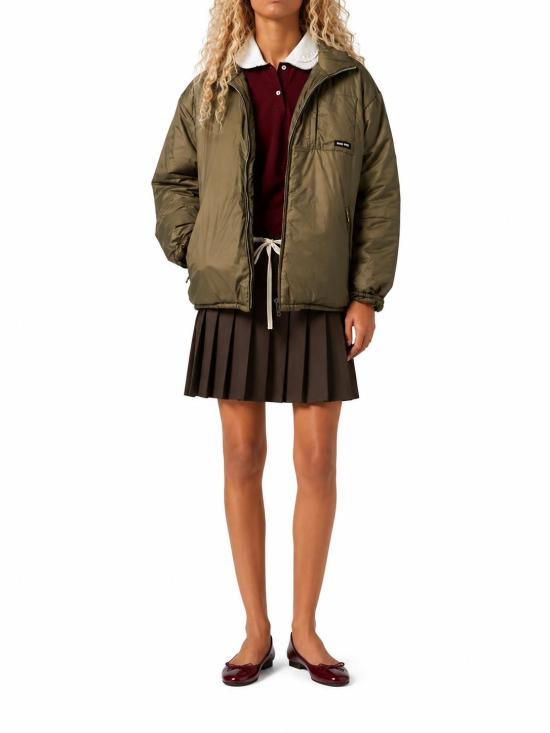 26FW 미우미우 미디엄 웨이트 립스톱 다운 자켓 미디엄 웨이트 립스톱 다운 자켓 ML1551SOOO6202 F0161 - MIU MIU