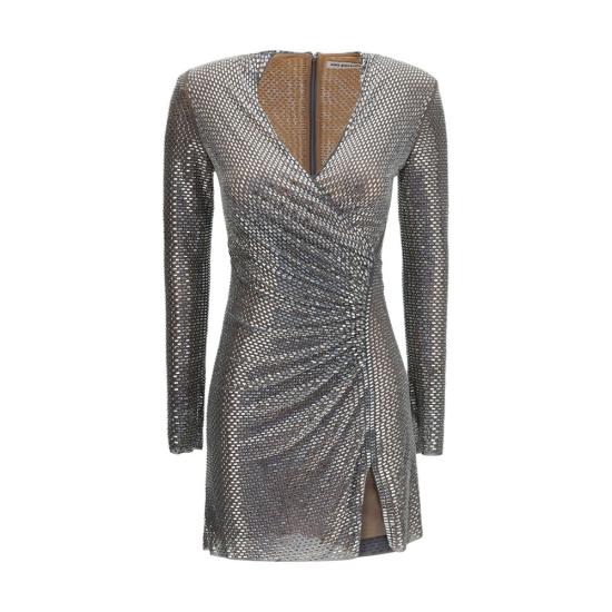 26FW 셀프 포트레이트 원피스 SEAW26154SGRGREYBB SILVER