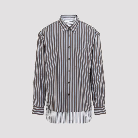26FW 드리스 반 노튼 긴팔 셔츠 2620207234023 703 BROWN - DRIES VAN NOTEN