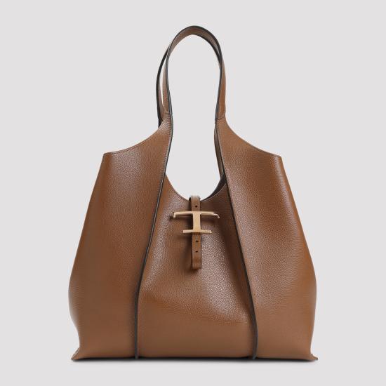 26FW 토즈 T 타임리스 미니 쇼핑백 XBWTSBA0300XSOS600 MARRONE BROWN - TODS