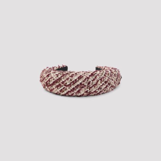26FW 메종미셸 헤어 액세서리 2410026001 BURGUNDY RED - MAISON MICHEL