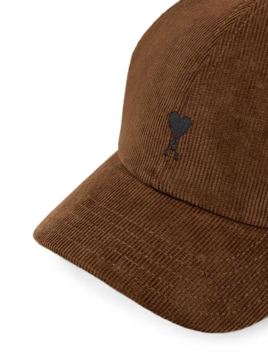 26FW 아미 코튼 ADC 자수 볼캡 UCP265CO00892221 BROWN - AMI