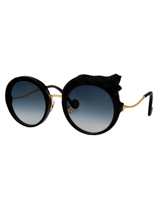 26SS 안나 카린 클라슨 선글라스 ROSE ET LA ROUE CRYSTAL BLACK CRYSTAL - ANNA KARIN KARLSSON