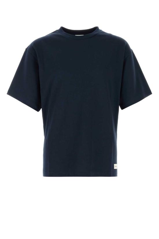 26FW 생로랑 로고 코튼 크루넥 티셔츠 로고 코튼 크루넥 티셔츠 798933Y37RY 4019 NAVY