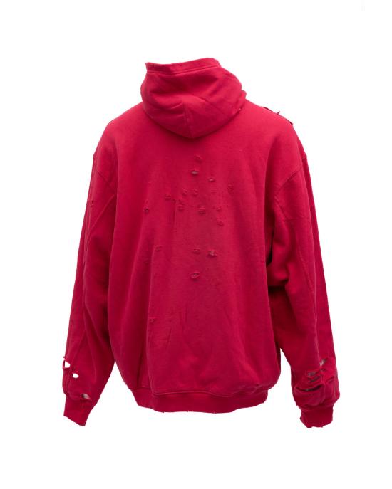  발렌시아가 후드 티셔츠 K8 2630 RED - BALENCIAGA