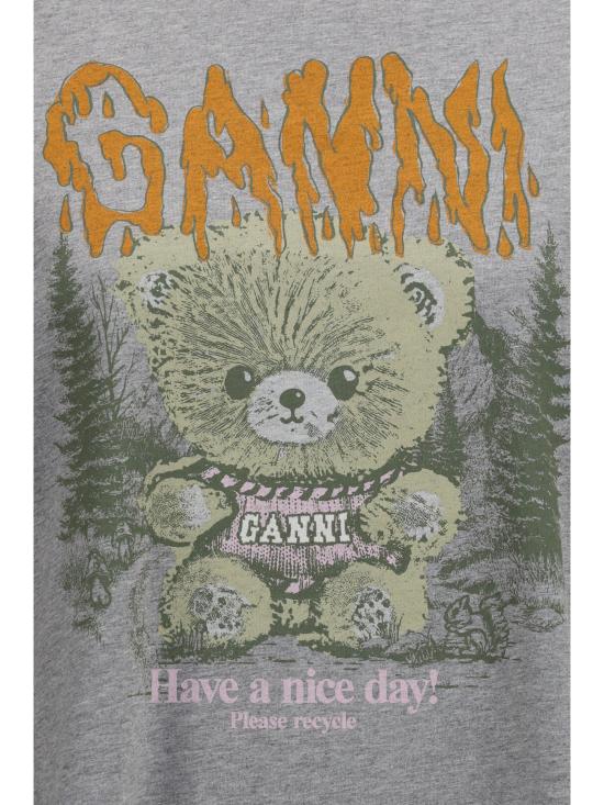 26FW 가니 폴로 티셔츠 A1050313 920 GRAY - GANNI