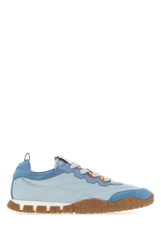 26FW 미우미우 타이어 테크니컬 스웨이드 스니커즈 5E417EF005LYW F02GM BLUE