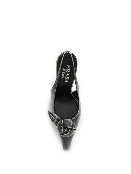 26FW 프라다 플로럴 아플리케 슬링백 펌프스 1I713OF095P70 F0964 MULTICOLOR - PRADA
