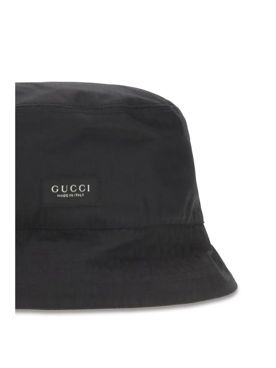 26FW 구찌 코튼 캔버스 버킷 모자 A006PE4HBK0 1000 BLACK - GUCCI