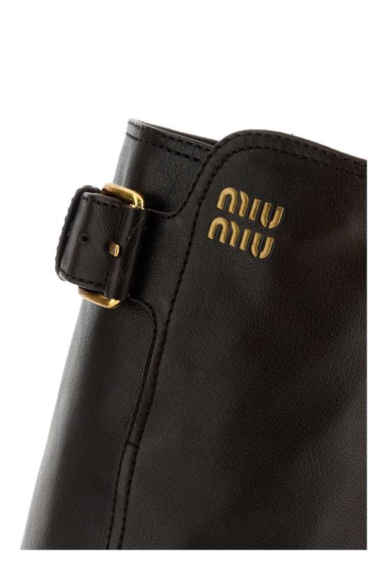26FW 미우미우 부츠 5W767EF055Y9S F0201 BLACK - MIU MIU