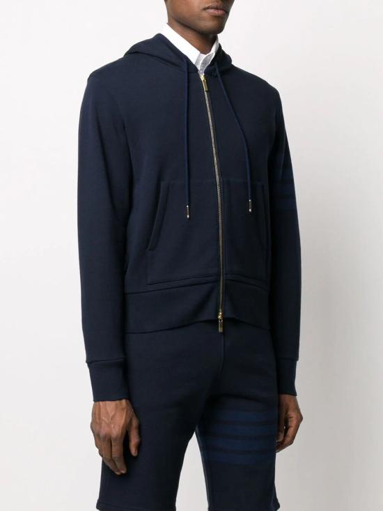 26FW 톰브라운 후드 티셔츠 MJT249A 06910 415 NAVY DOM - THOM BROWNE