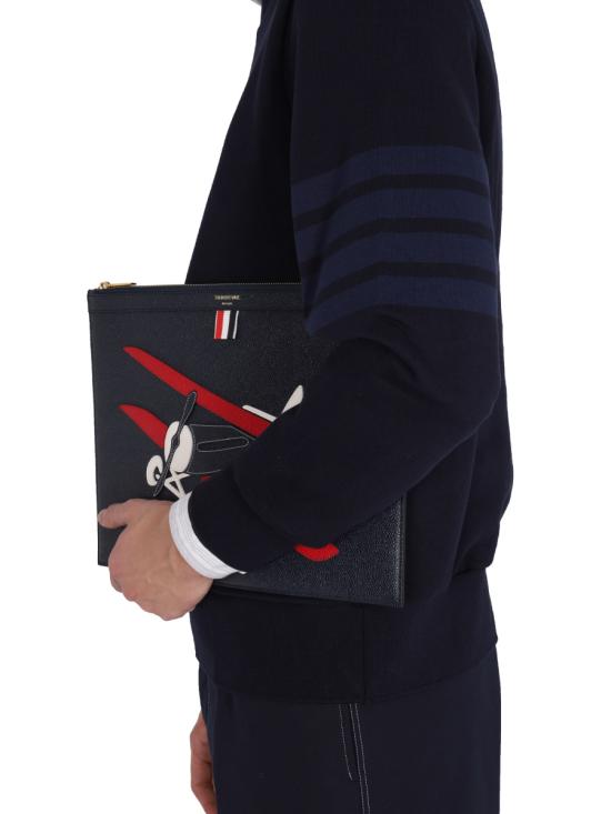 26FW 톰브라운 긴팔 티셔츠 MJT248A 06910 415 NAVY DOM - THOM BROWNE