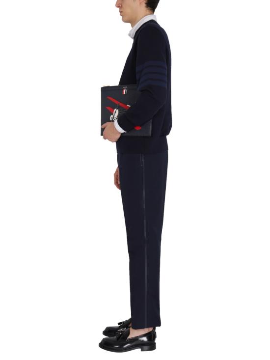 26FW 톰브라운 긴팔 티셔츠 MJT248A 06910 415 NAVY DOM - THOM BROWNE