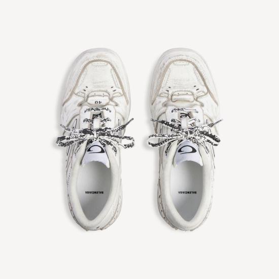 26FW 발렌시아가 스니커즈 MASTER ULT 010682 BLANC 35 WHITE - BALENCIAGA